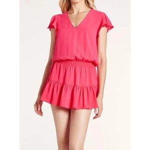 AMANDA UPRICHARD Marsha Pink Romper